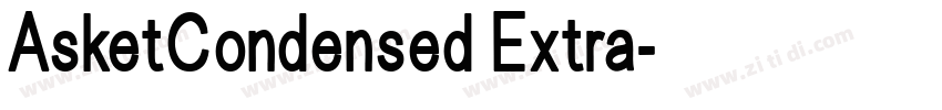 AsketCondensed Extra字体转换